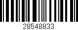 Código de barras (EAN, GTIN, SKU, ISBN): '28548833'