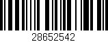 Código de barras (EAN, GTIN, SKU, ISBN): '28652542'