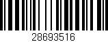 Código de barras (EAN, GTIN, SKU, ISBN): '28693516'