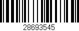 Código de barras (EAN, GTIN, SKU, ISBN): '28693545'