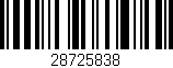 Código de barras (EAN, GTIN, SKU, ISBN): '28725838'