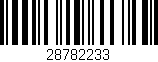 Código de barras (EAN, GTIN, SKU, ISBN): '28782233'