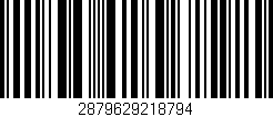 Código de barras (EAN, GTIN, SKU, ISBN): '2879629218794'