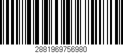 Código de barras (EAN, GTIN, SKU, ISBN): '2881969756980'