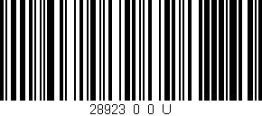 Código de barras (EAN, GTIN, SKU, ISBN): '28923_0_0_U'