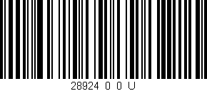 Código de barras (EAN, GTIN, SKU, ISBN): '28924_0_0_U'