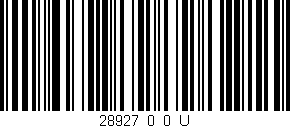 Código de barras (EAN, GTIN, SKU, ISBN): '28927_0_0_U'