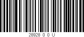 Código de barras (EAN, GTIN, SKU, ISBN): '28928_0_0_U'