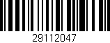 Código de barras (EAN, GTIN, SKU, ISBN): '29112047'