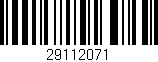Código de barras (EAN, GTIN, SKU, ISBN): '29112071'