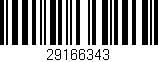 Código de barras (EAN, GTIN, SKU, ISBN): '29166343'