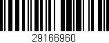 Código de barras (EAN, GTIN, SKU, ISBN): '29166960'