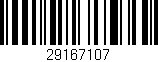 Código de barras (EAN, GTIN, SKU, ISBN): '29167107'