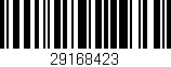 Código de barras (EAN, GTIN, SKU, ISBN): '29168423'