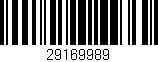 Código de barras (EAN, GTIN, SKU, ISBN): '29169989'