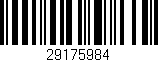 Código de barras (EAN, GTIN, SKU, ISBN): '29175984'