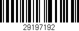 Código de barras (EAN, GTIN, SKU, ISBN): '29197192'