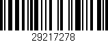 Código de barras (EAN, GTIN, SKU, ISBN): '29217278'