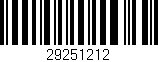 Código de barras (EAN, GTIN, SKU, ISBN): '29251212'