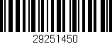 Código de barras (EAN, GTIN, SKU, ISBN): '29251450'