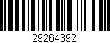 Código de barras (EAN, GTIN, SKU, ISBN): '29264392'