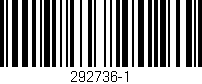 Código de barras (EAN, GTIN, SKU, ISBN): '292736-1'