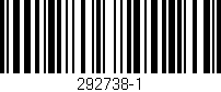 Código de barras (EAN, GTIN, SKU, ISBN): '292738-1'