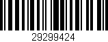 Código de barras (EAN, GTIN, SKU, ISBN): '29299424'