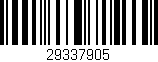 Código de barras (EAN, GTIN, SKU, ISBN): '29337905'