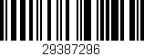 Código de barras (EAN, GTIN, SKU, ISBN): '29387296'