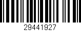 Código de barras (EAN, GTIN, SKU, ISBN): '29441927'