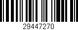 Código de barras (EAN, GTIN, SKU, ISBN): '29447270'