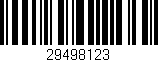 Código de barras (EAN, GTIN, SKU, ISBN): '29498123'