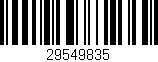 Código de barras (EAN, GTIN, SKU, ISBN): '29549835'