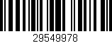 Código de barras (EAN, GTIN, SKU, ISBN): '29549978'