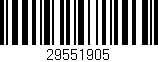 Código de barras (EAN, GTIN, SKU, ISBN): '29551905'