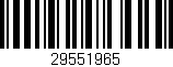 Código de barras (EAN, GTIN, SKU, ISBN): '29551965'