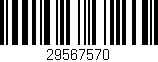 Código de barras (EAN, GTIN, SKU, ISBN): '29567570'