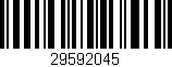Código de barras (EAN, GTIN, SKU, ISBN): '29592045'