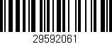 Código de barras (EAN, GTIN, SKU, ISBN): '29592061'