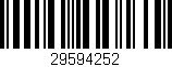 Código de barras (EAN, GTIN, SKU, ISBN): '29594252'