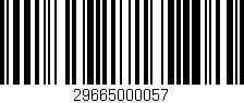 Código de barras (EAN, GTIN, SKU, ISBN): '29665000057'