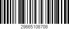 Código de barras (EAN, GTIN, SKU, ISBN): '29665108708'