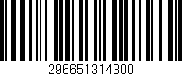 Código de barras (EAN, GTIN, SKU, ISBN): '296651314300'