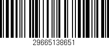 Código de barras (EAN, GTIN, SKU, ISBN): '29665138651'