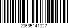 Código de barras (EAN, GTIN, SKU, ISBN): '29665141927'