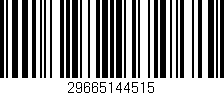 Código de barras (EAN, GTIN, SKU, ISBN): '29665144515'