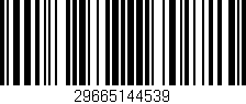 Código de barras (EAN, GTIN, SKU, ISBN): '29665144539'