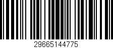 Código de barras (EAN, GTIN, SKU, ISBN): '29665144775'