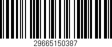 Código de barras (EAN, GTIN, SKU, ISBN): '29665150387'